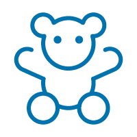 shop baby and kids icon