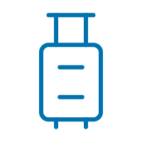 shop luggage and handbags icon